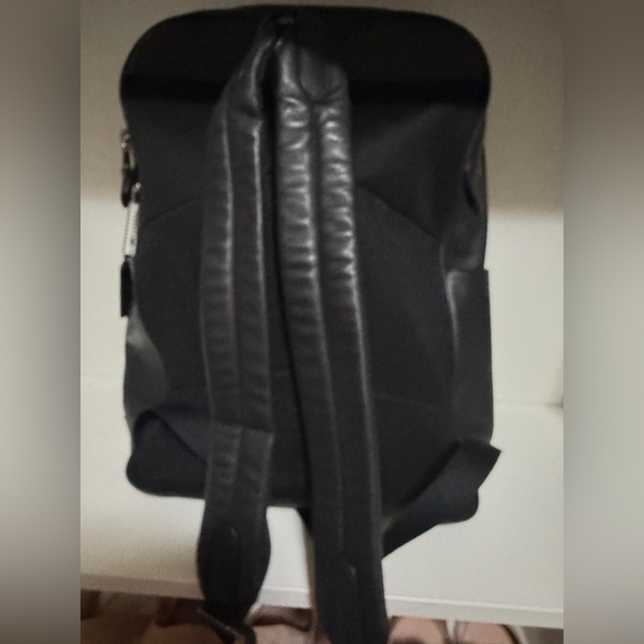 Coach Black Leather Backpack with Bonus Coach Wallet - Picture 3 of 10